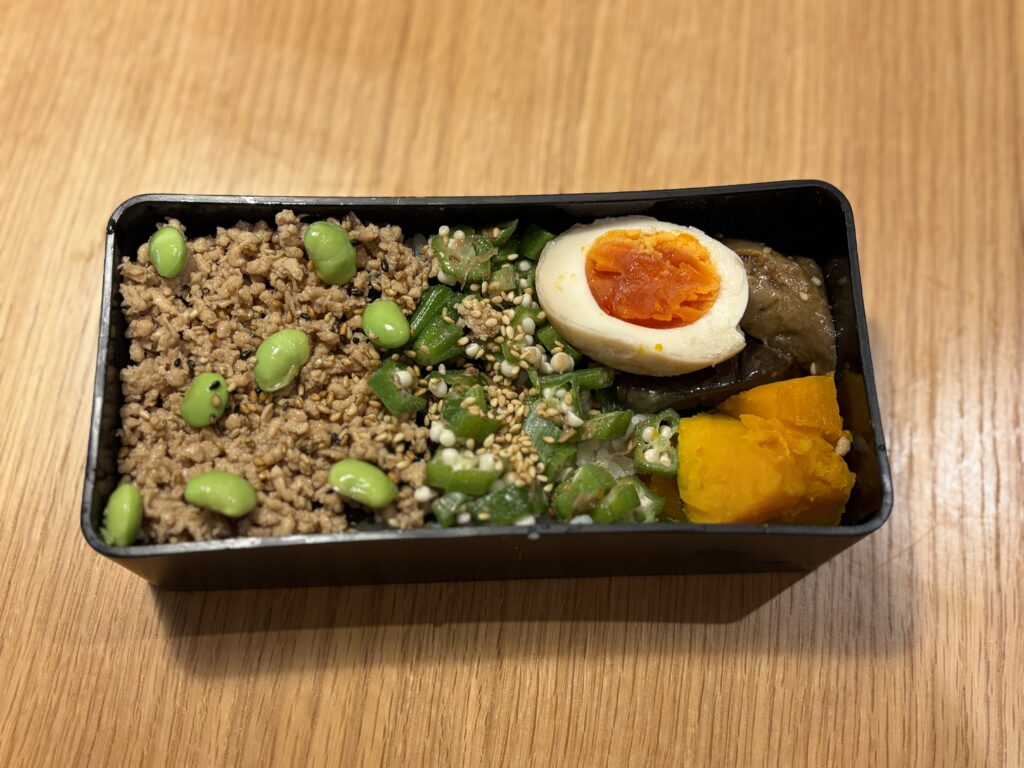 そぼろオクラ弁当